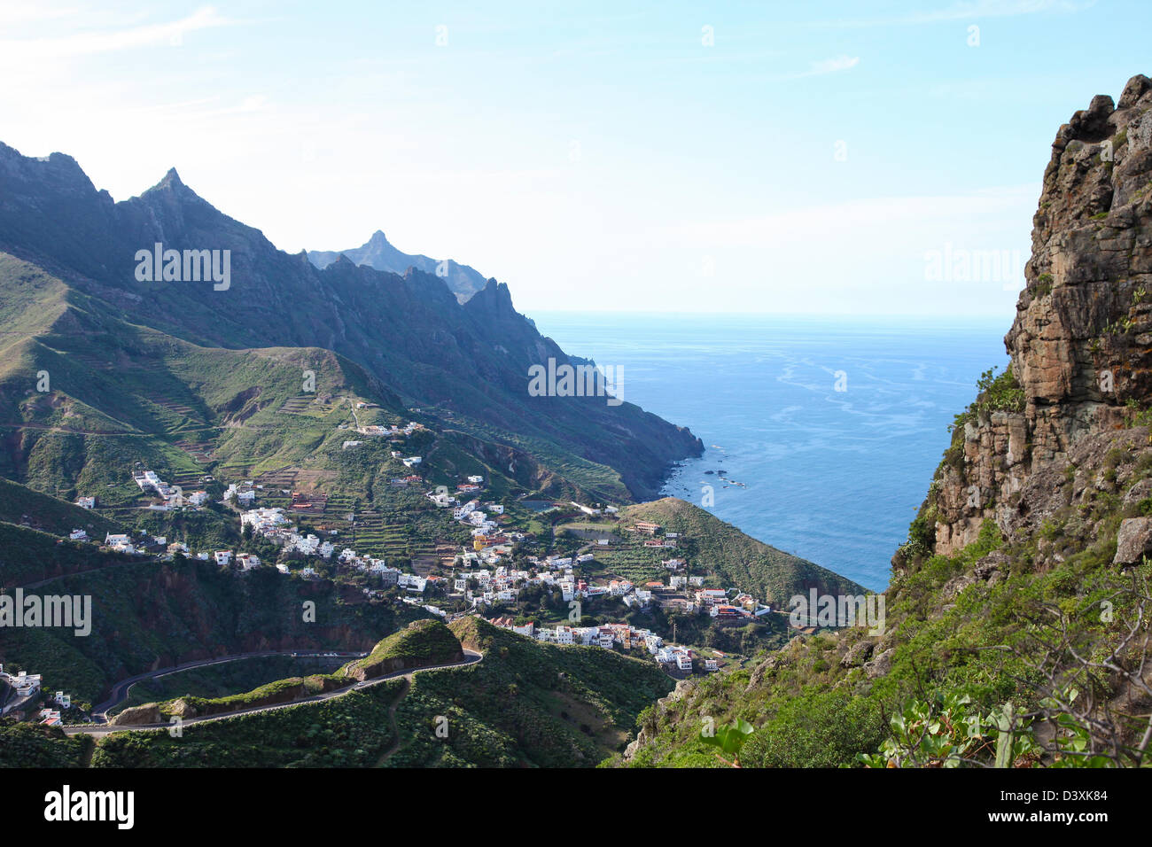 Landschaft in der Nähe von Santa Cruz De Tenerife, im Norden von Teneriffa, Kanarische Inseln, Spanien Stockfoto