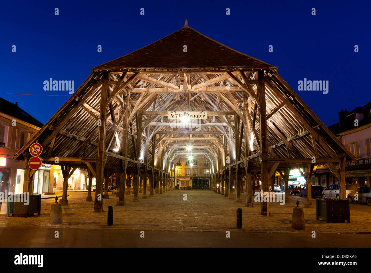 Zentrum Stadt von Milly la Foret, Essonne, Ile-de-France, Frankreich Stockfoto