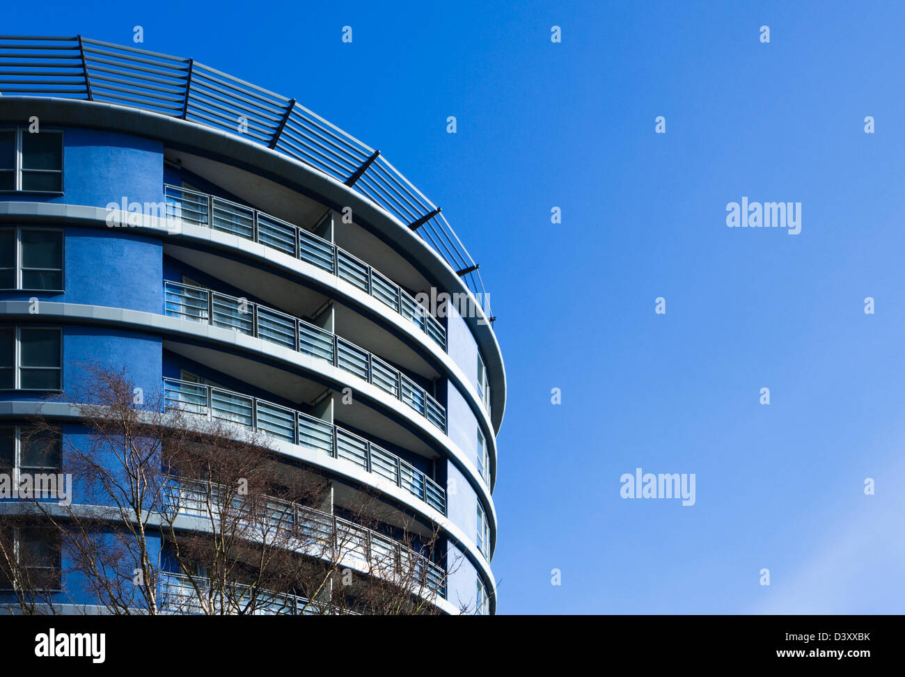 Moderne Wohnungen. Woking, Surrey, UK. Stockfoto
