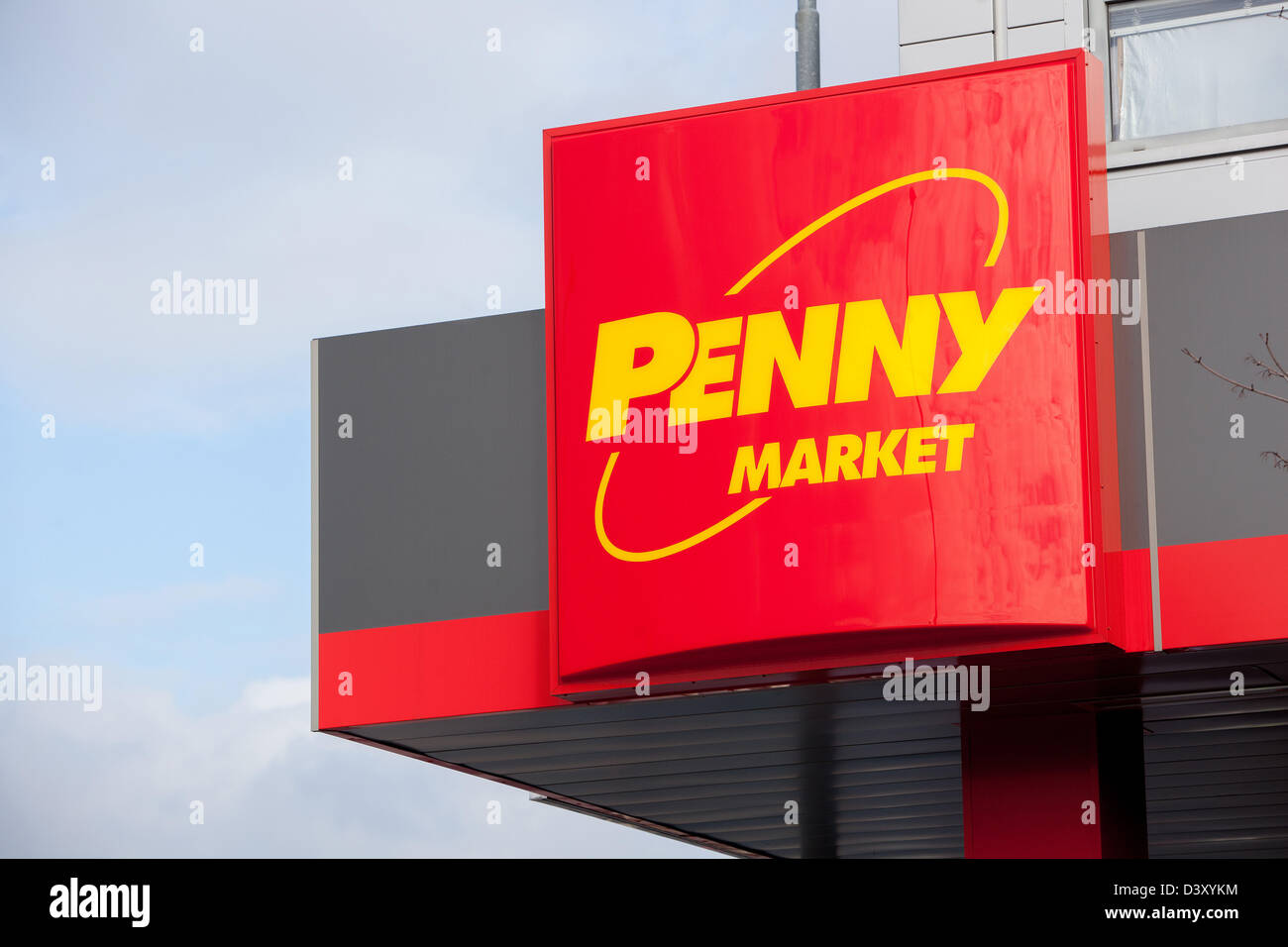 Penny Market Logo Prag Tschechische Republik Stockfoto