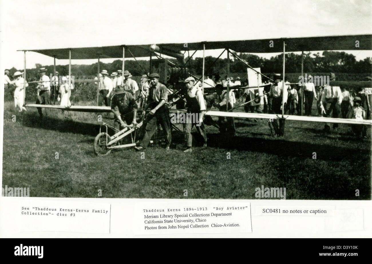 Thaddeus Kerns ist eine bekannte Figur, deren Material im Special Collections Department der California State University, Chicos Meriam Library, untergebracht ist. Seine Werke und Beiträge sind für die wissenschaftliche und historische Forschung erhalten. Stockfoto