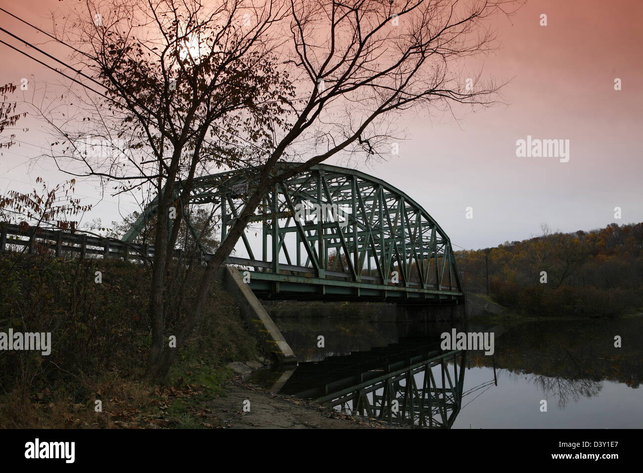 US-amerikanischer Country-Straßenbrücke Stockfoto