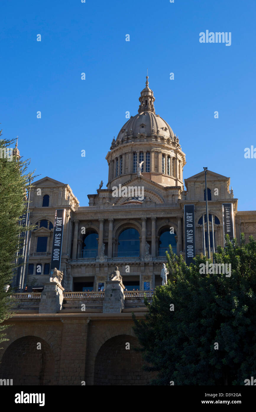 Palau Nacional - nationalen Kunstmuseum von Katalonien (Museu Nacional d ' Art de Catalunya), Barcelona, Spanien, Europa Stockfoto
