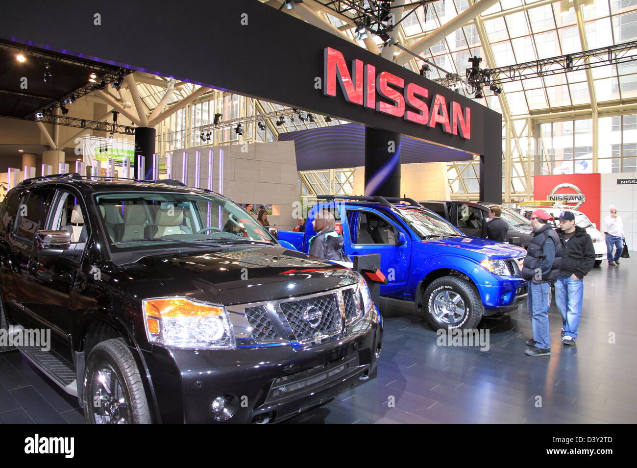 Nissan-Fahrzeuge in Toronto Auto Show Stockfoto