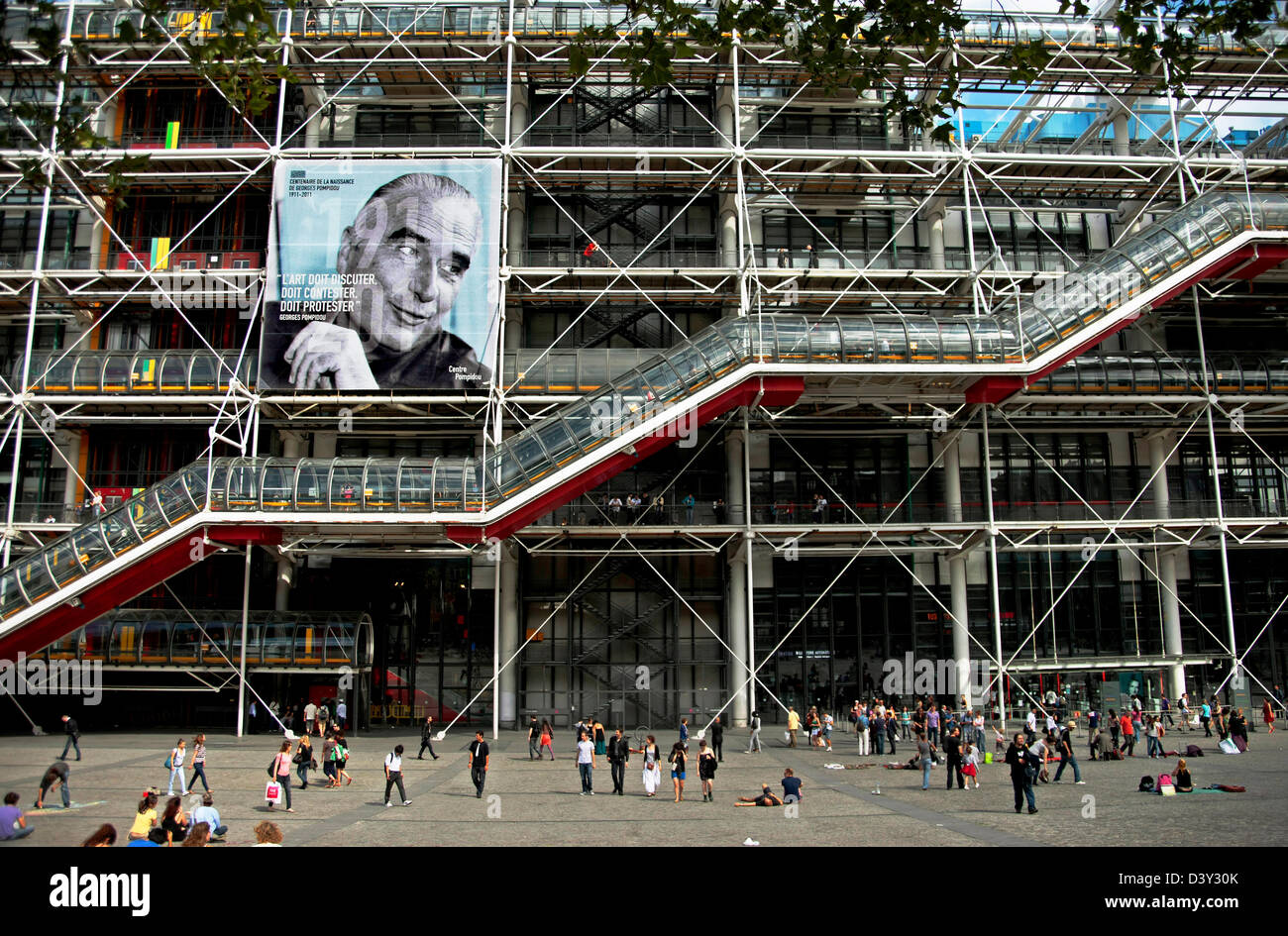 Museum, Centre Georges Pompidou, Paris, Ile de France, Frankreich Stockfoto