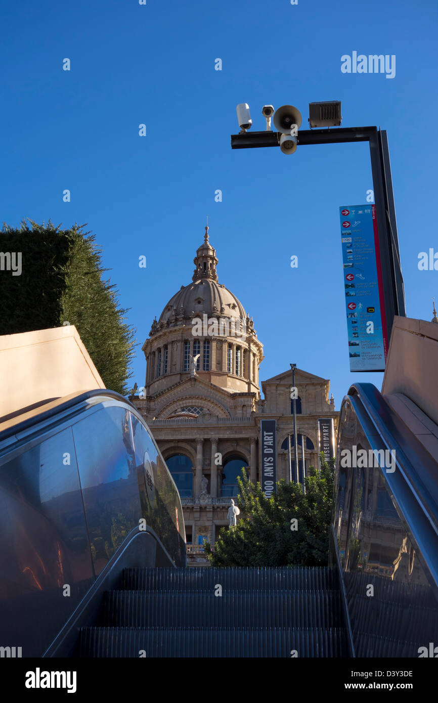 Palau Nacional - nationalen Kunstmuseum von Katalonien (Museu Nacional d ' Art de Catalunya), Barcelona, Spanien, Europa Stockfoto