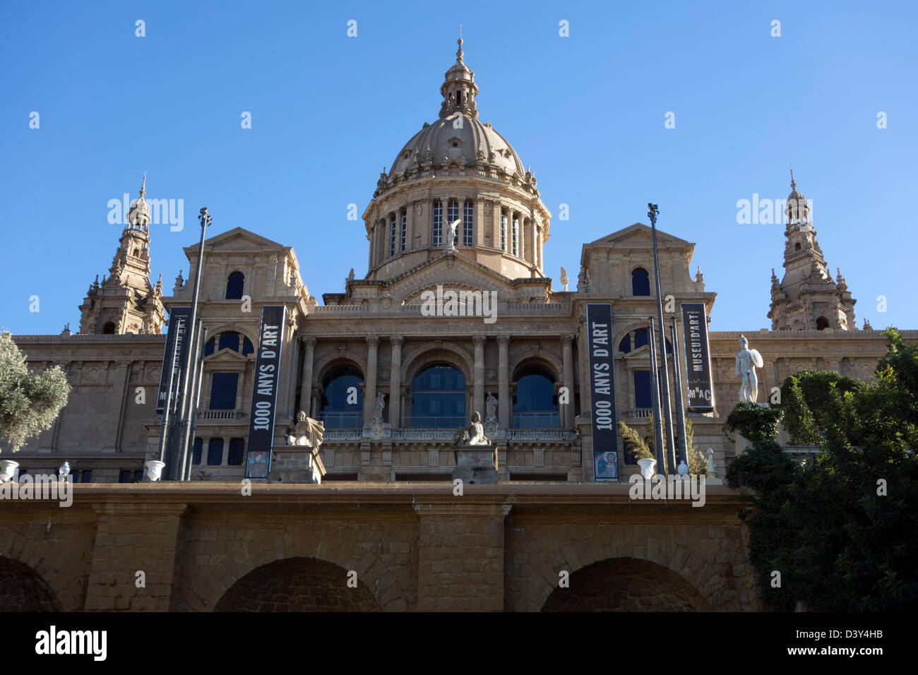 Palau Nacional - nationalen Kunstmuseum von Katalonien (Museu Nacional d ' Art de Catalunya), Barcelona, Spanien, Europa Stockfoto