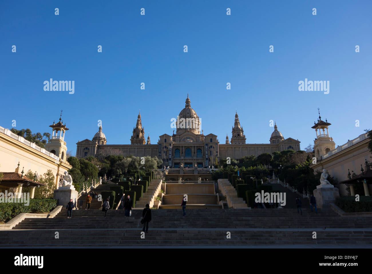 Palau Nacional - nationalen Kunstmuseum von Katalonien (Museu Nacional d ' Art de Catalunya), Barcelona, Spanien, Europa Stockfoto