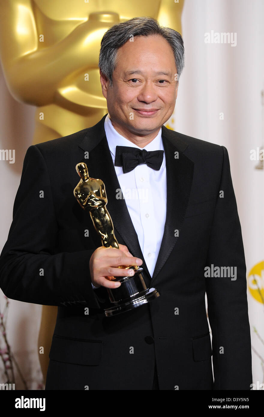 Los Angeles, USA. 24. Februar 2013. Ang Lee im Presseraum Gewinner bei den 85. Annual Academy Awards Oscars, Los Angeles, Amerika - 24. Februar 2013.  Bildnachweis: Sydney Alford / Alamy Live News Stockfoto