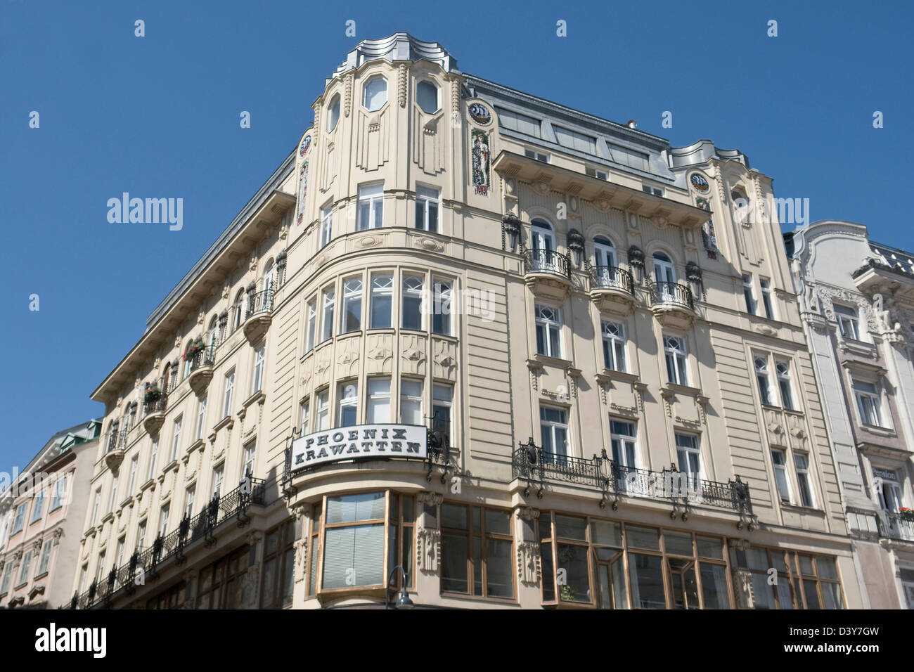 Art-Déco-Gebäude in Wien Stockfoto