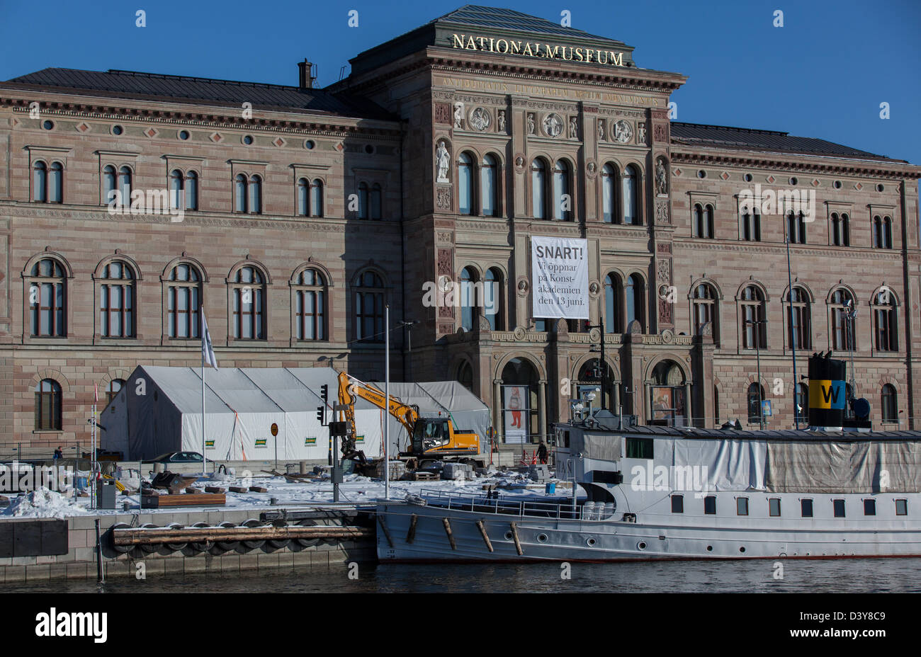 Nationales Museum von Schweden in Stockholm. Stockfoto