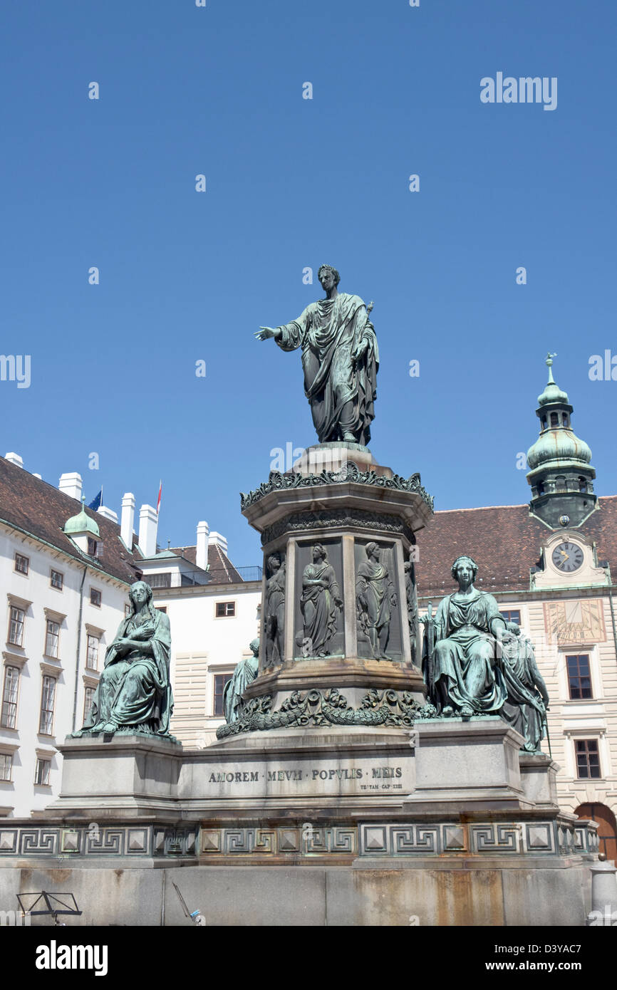 Denkmal für Kaiser Franz i. von Österreich Stockfoto