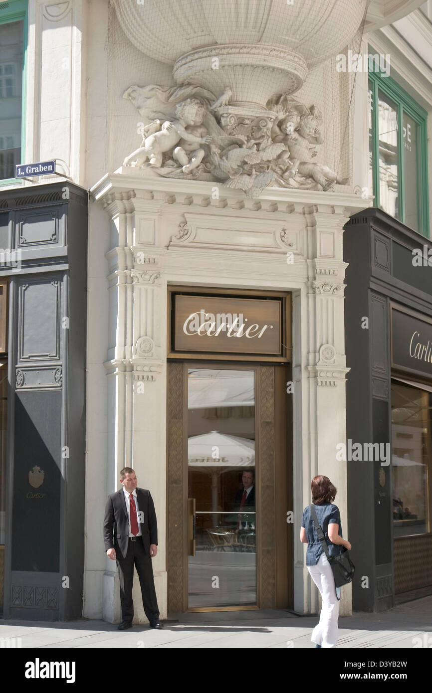 Cartier-Shop in Wien Stockfoto