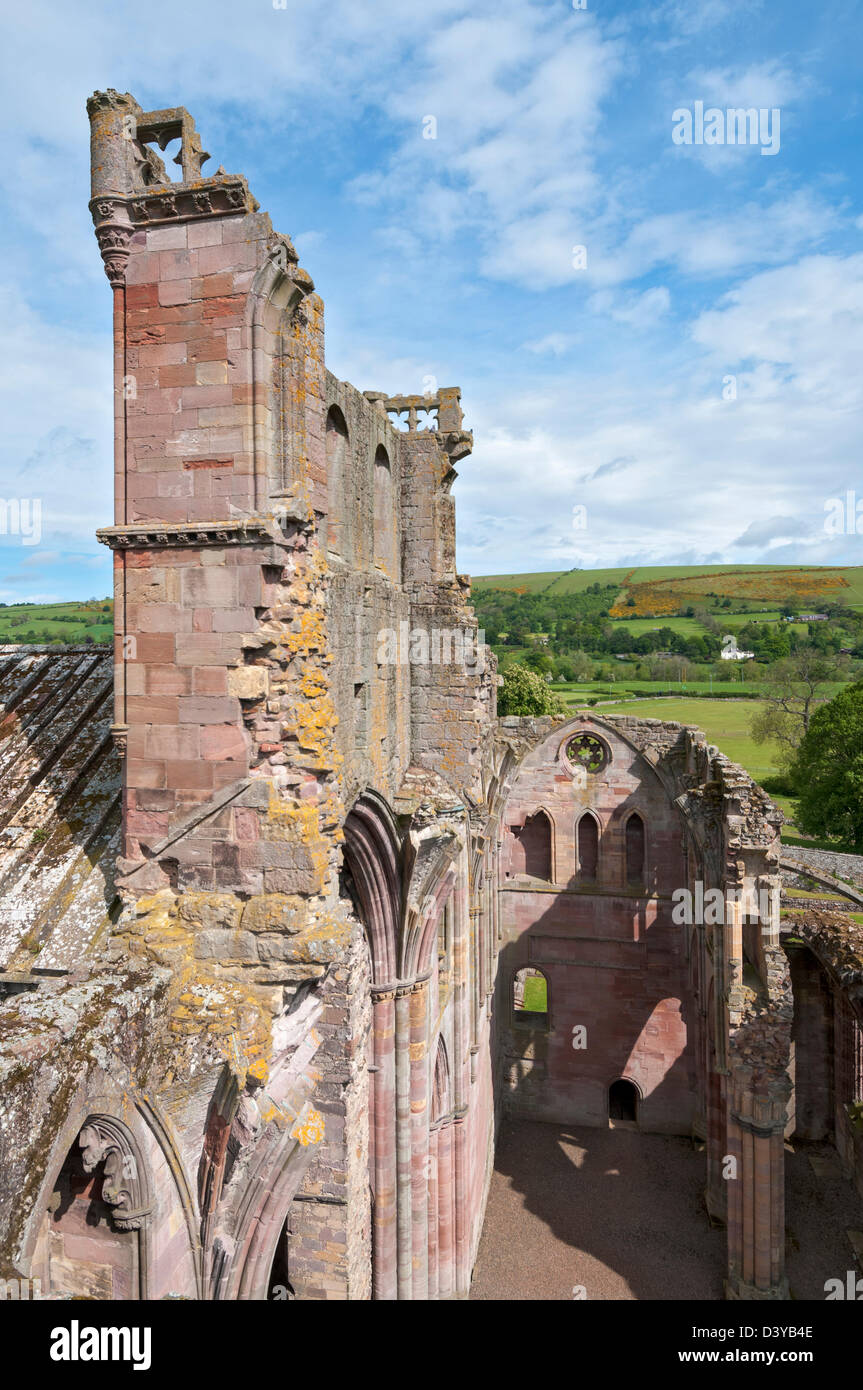 Schottland, Scottish Borders, Melrose Abbey Stockfoto