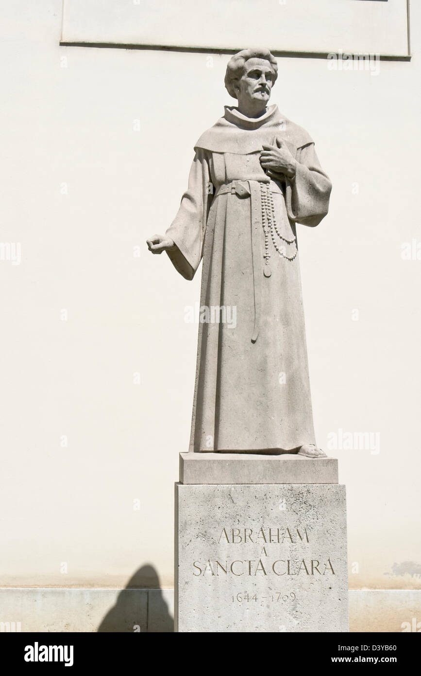 Abraham eine Sancta Clara-statue Stockfoto