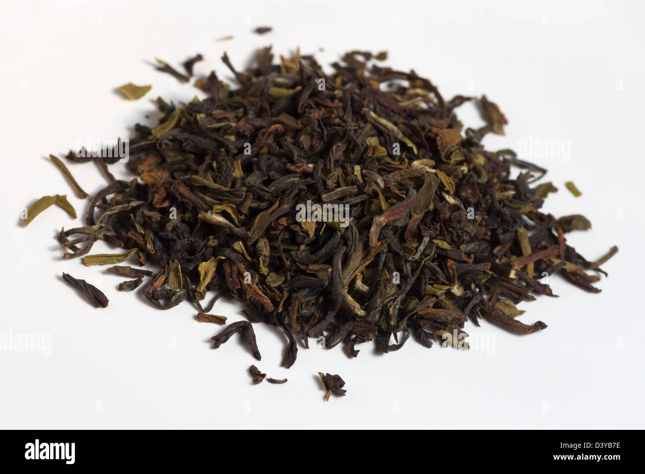 Earl Grey Darjeeling Teeblätter (Mischung von Earl Grey und Darjeeling) Stockfoto