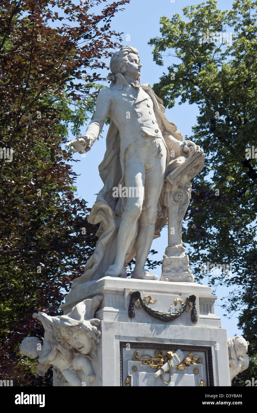 Mozart-Denkmal Stockfoto