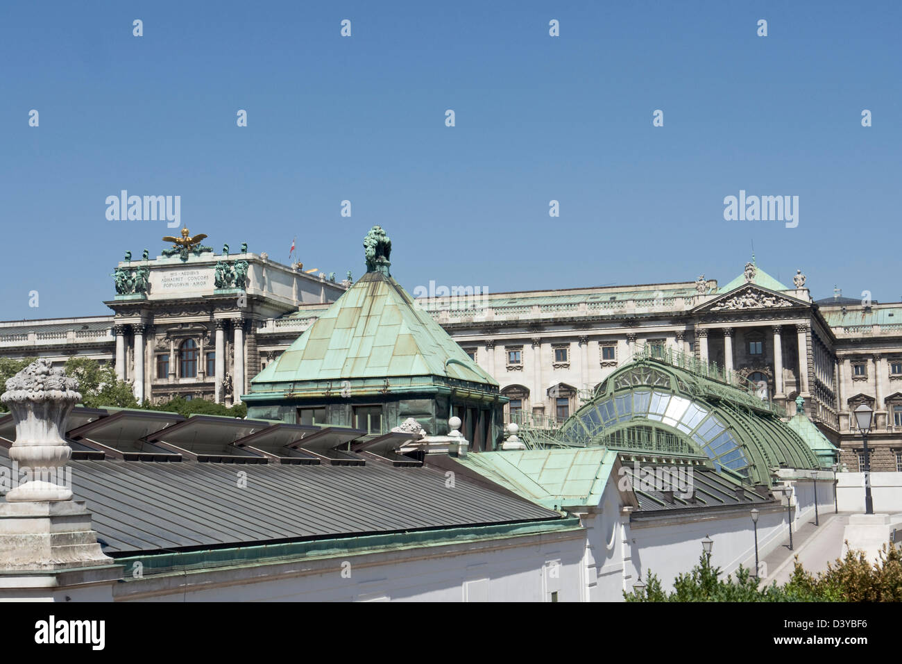Palmenhaus Hofburg Palast, Vienna Stockfoto