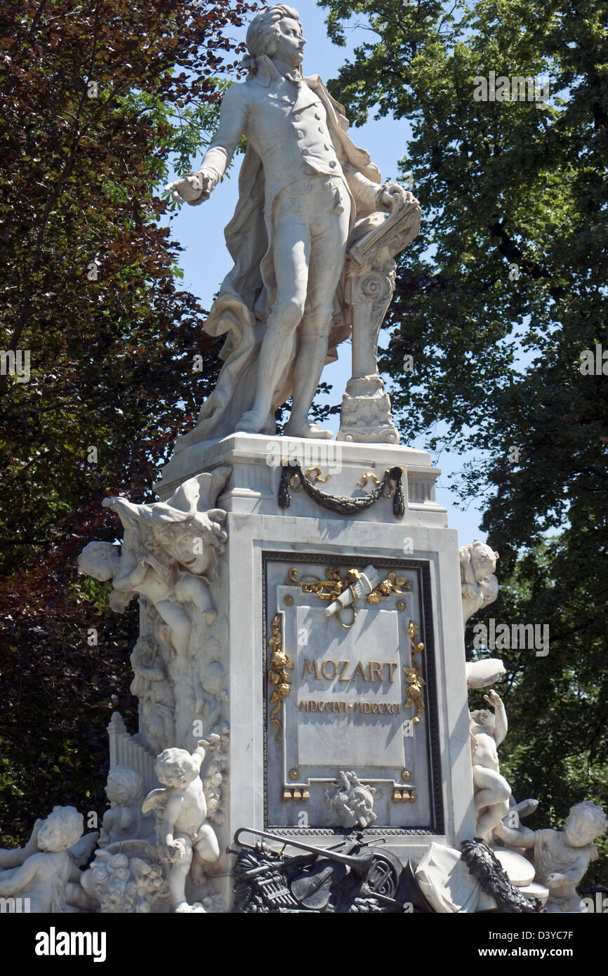 Mozart-Denkmal Stockfoto