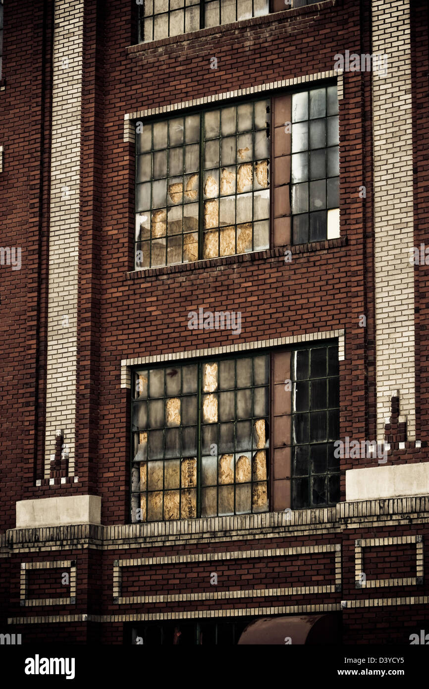 Urban-Fabrik in Colorado viele Jahre und eine Plage im Bereich geschlossen. Stockfoto