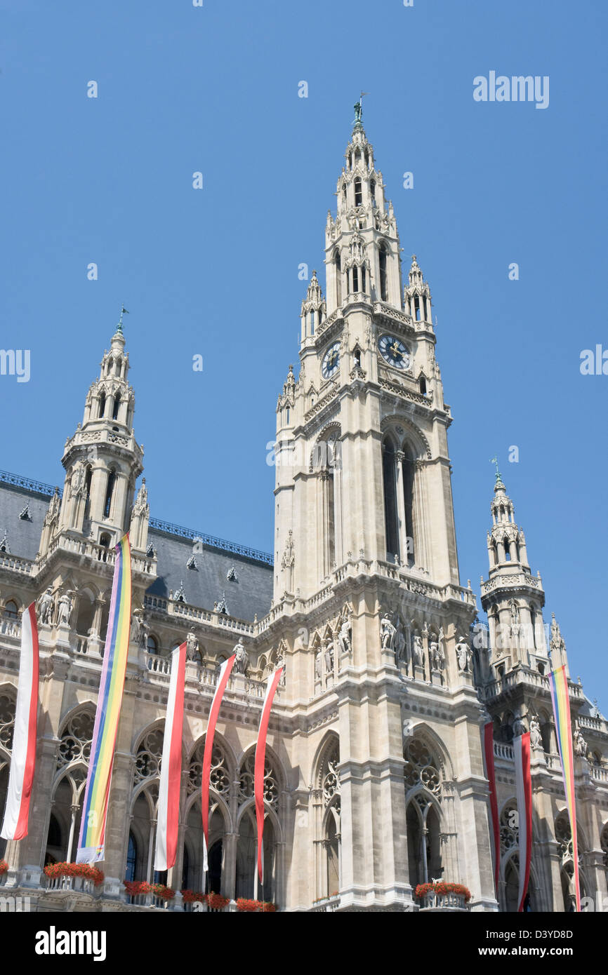 Rathaus, Vienna Stockfoto