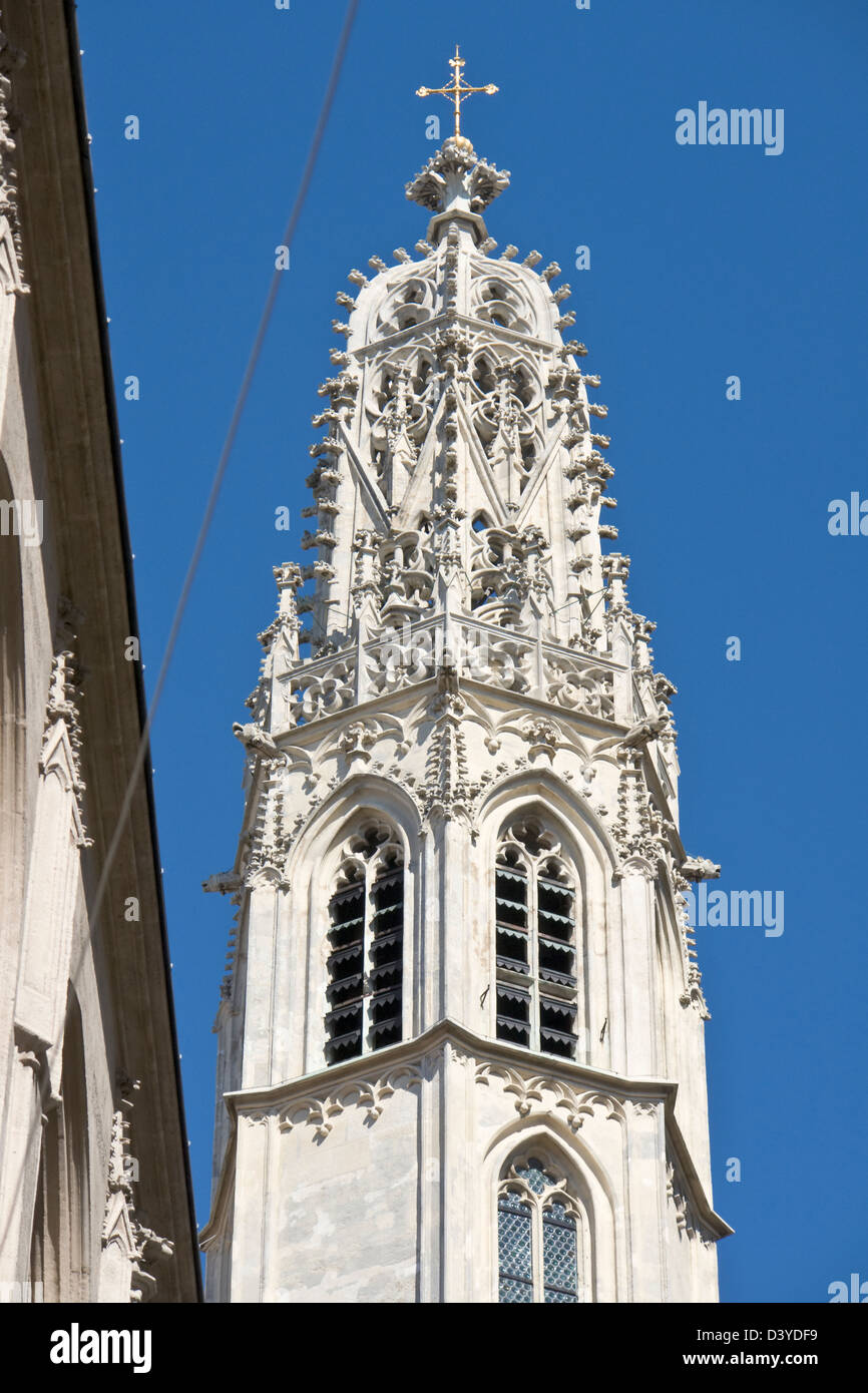 Maria bin Gestade, Glockenturm Stockfoto