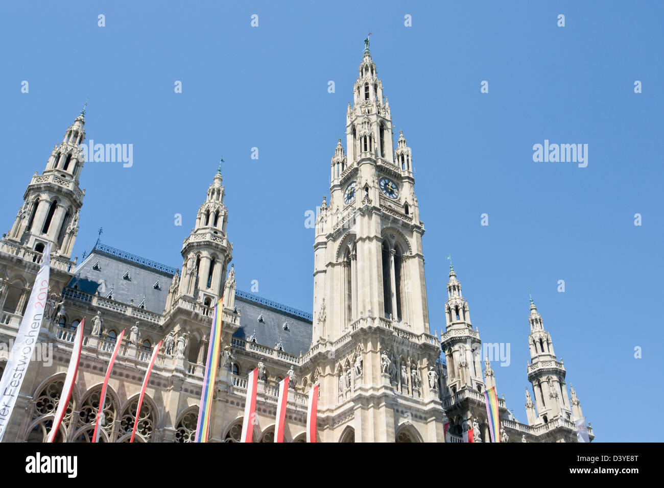 Rathaus, Vienna Stockfoto