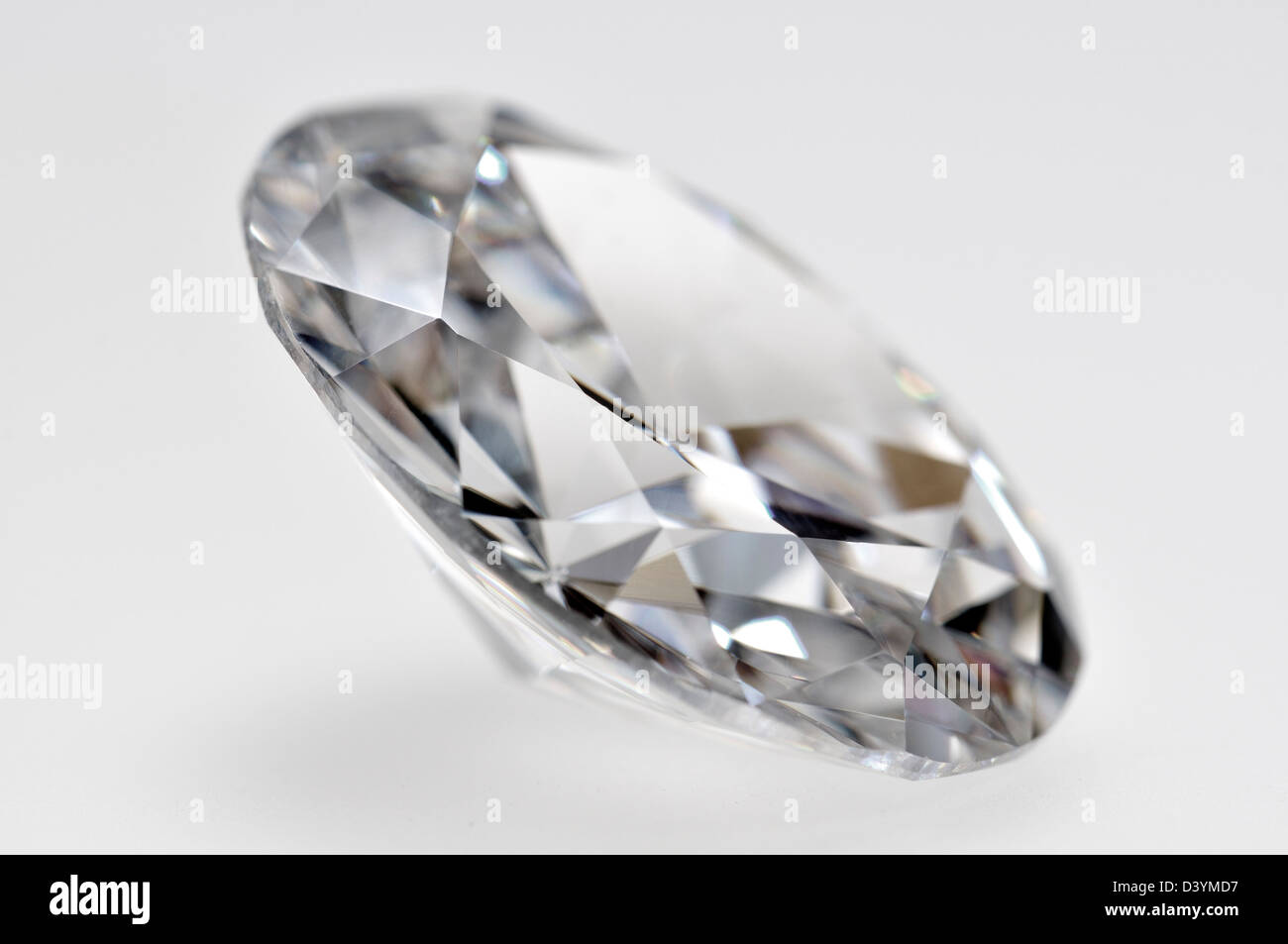 Oval-Schliff-Diamanten (synthetisch - Cubic Zirkonia) Stockfoto