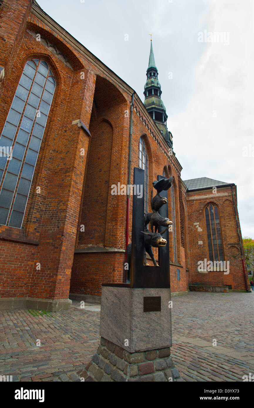 Antike Baudenkmal in der Altstadt von Riga Stockfoto
