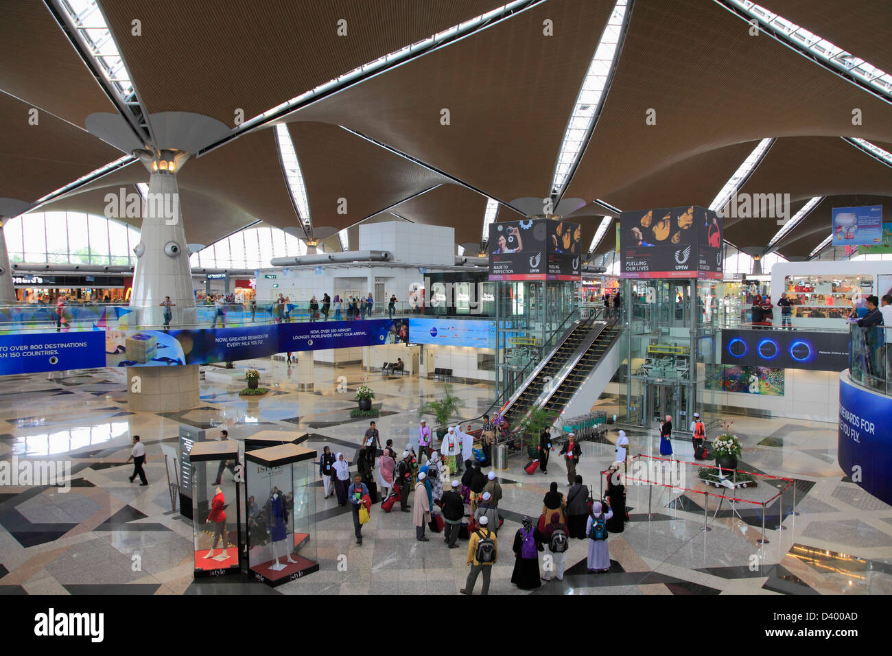 Malaysia, Kuala Lumpur International Airport Stockfoto