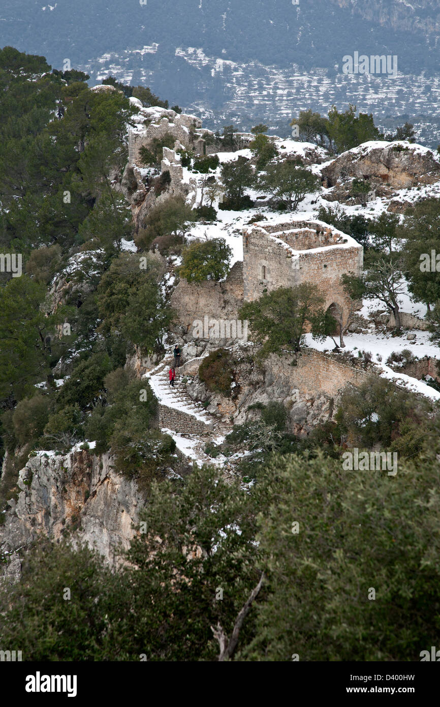 Alaró Burgruine. Mallorca. Spanien Stockfoto