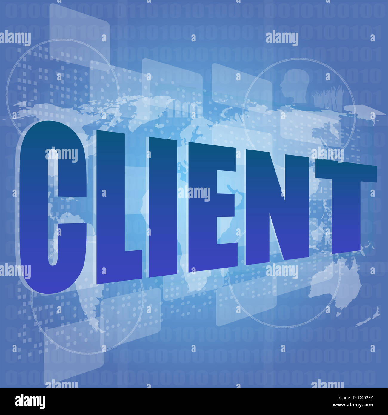 Marketingkonzept: Worte Marketing auf dem digitalen Bildschirm Stockfoto