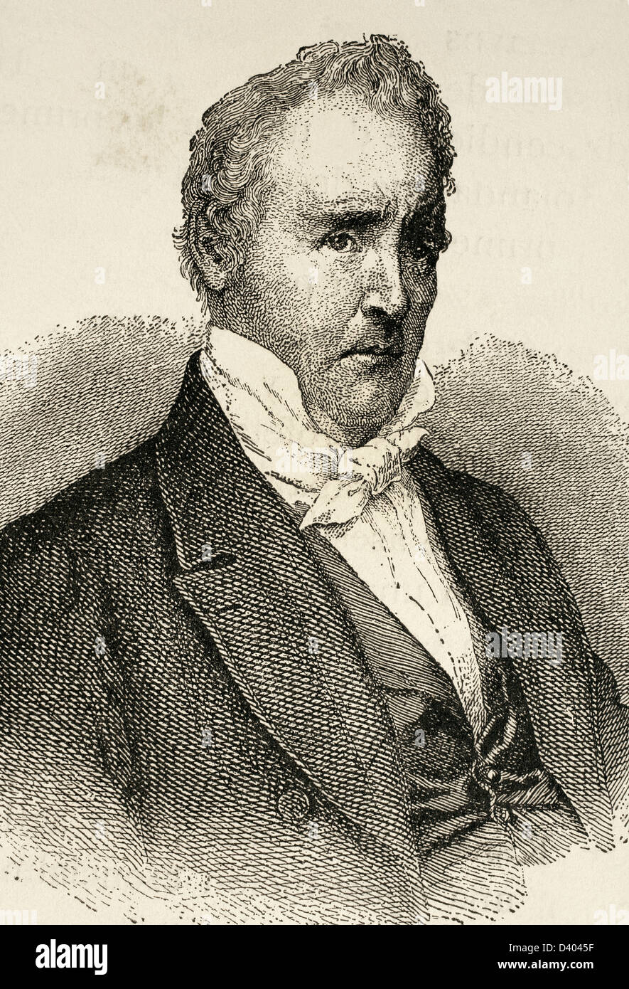 James Buchanan (1791-1868). US-amerikanischer Politiker. 15. Präsident der USA (1857-1861). Gravur. Stockfoto