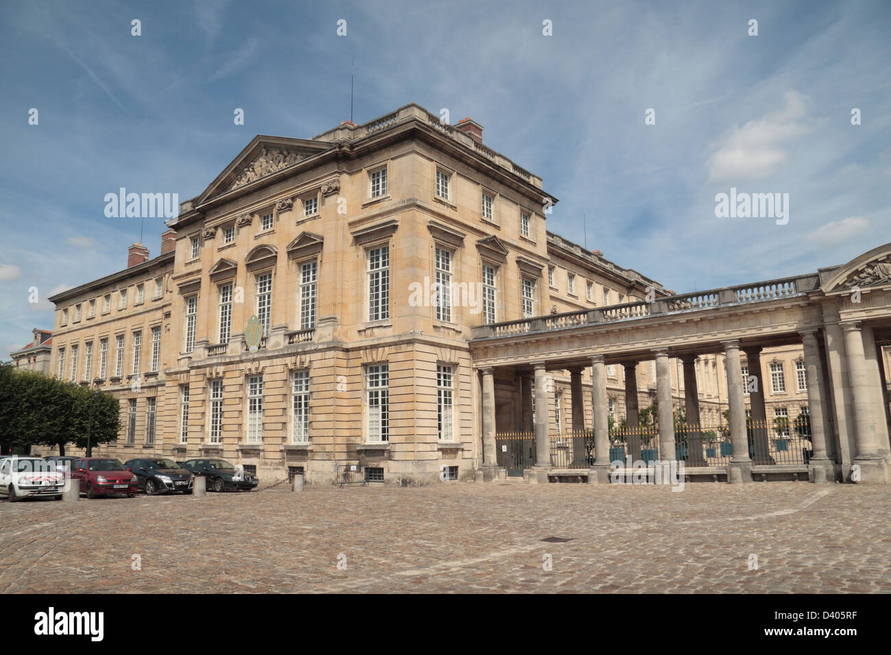 Das Palais de Compiègne (Schloss von Compiègne) in Compiègne, Oise Abteilung der Picardie, Nord-Frankreich. Stockfoto