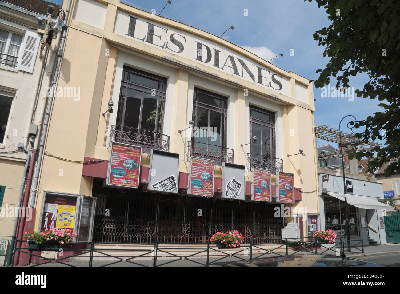Das Les Dianes Kino in Compiègne, Oise Abteilung der Picardie, Nord-Frankreich. Stockfoto