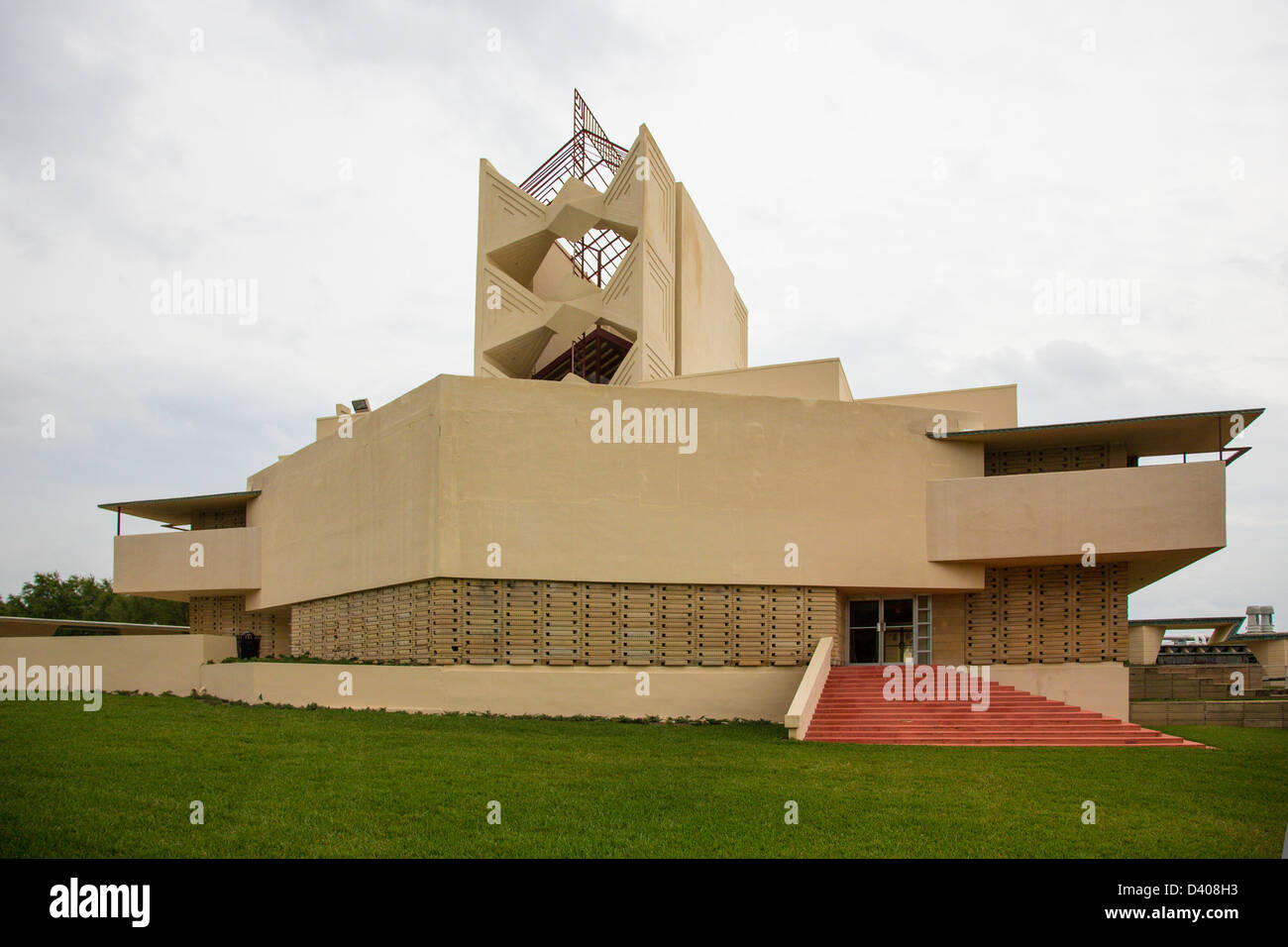 Annie Pfeiffer Chapel auf der Frank Lloyd Wright entworfen Kind der Sonne Florida Southern College-Campus in Lakeland FL Stockfoto