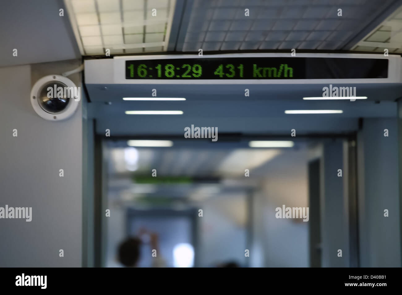 Magnetschwebebahn in shanghai - den schnellste Personenzug derzeit im Dienst (431km/h) Stockfoto