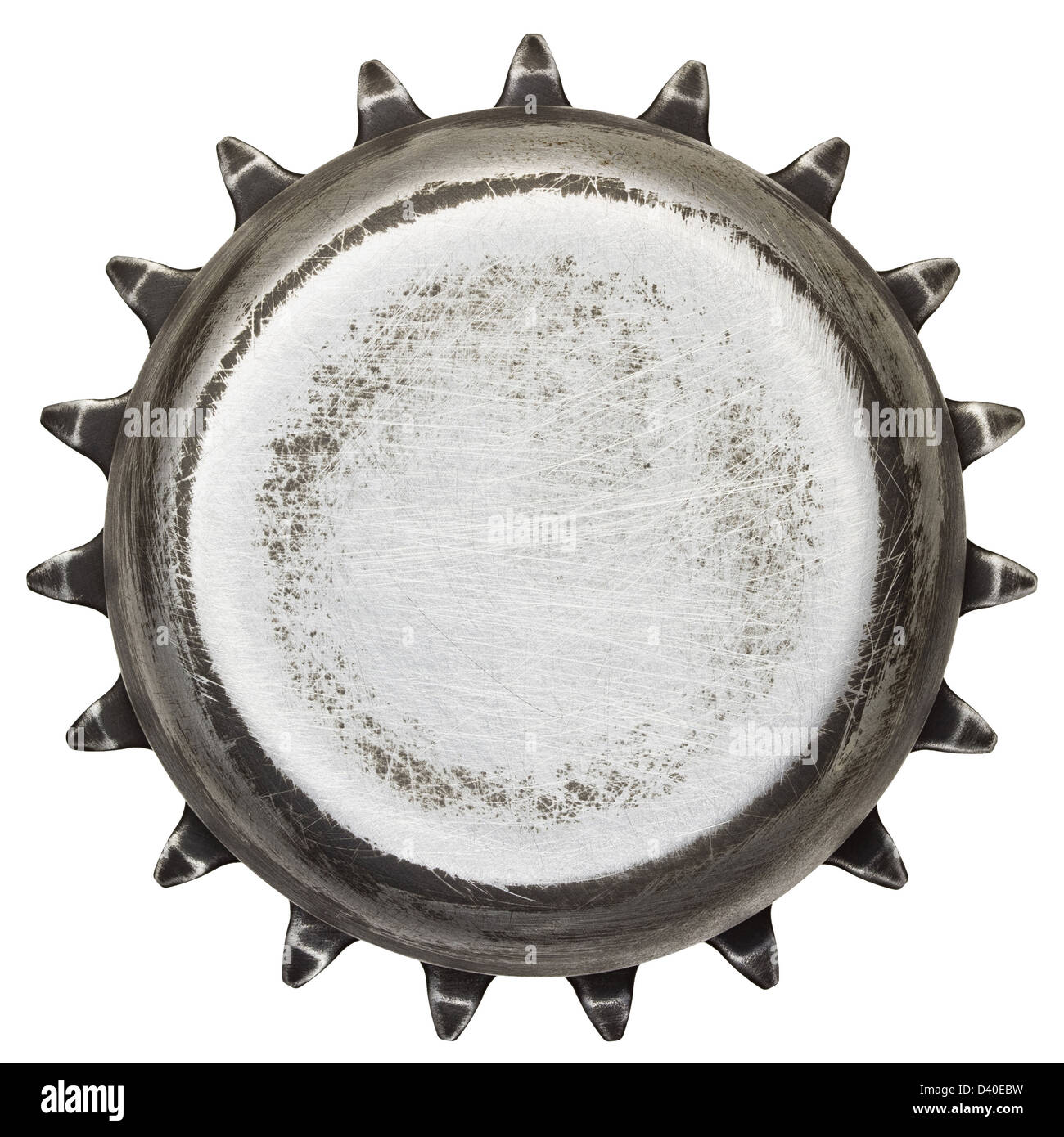 Runde Metall Hintergrund, Textur Stockfoto