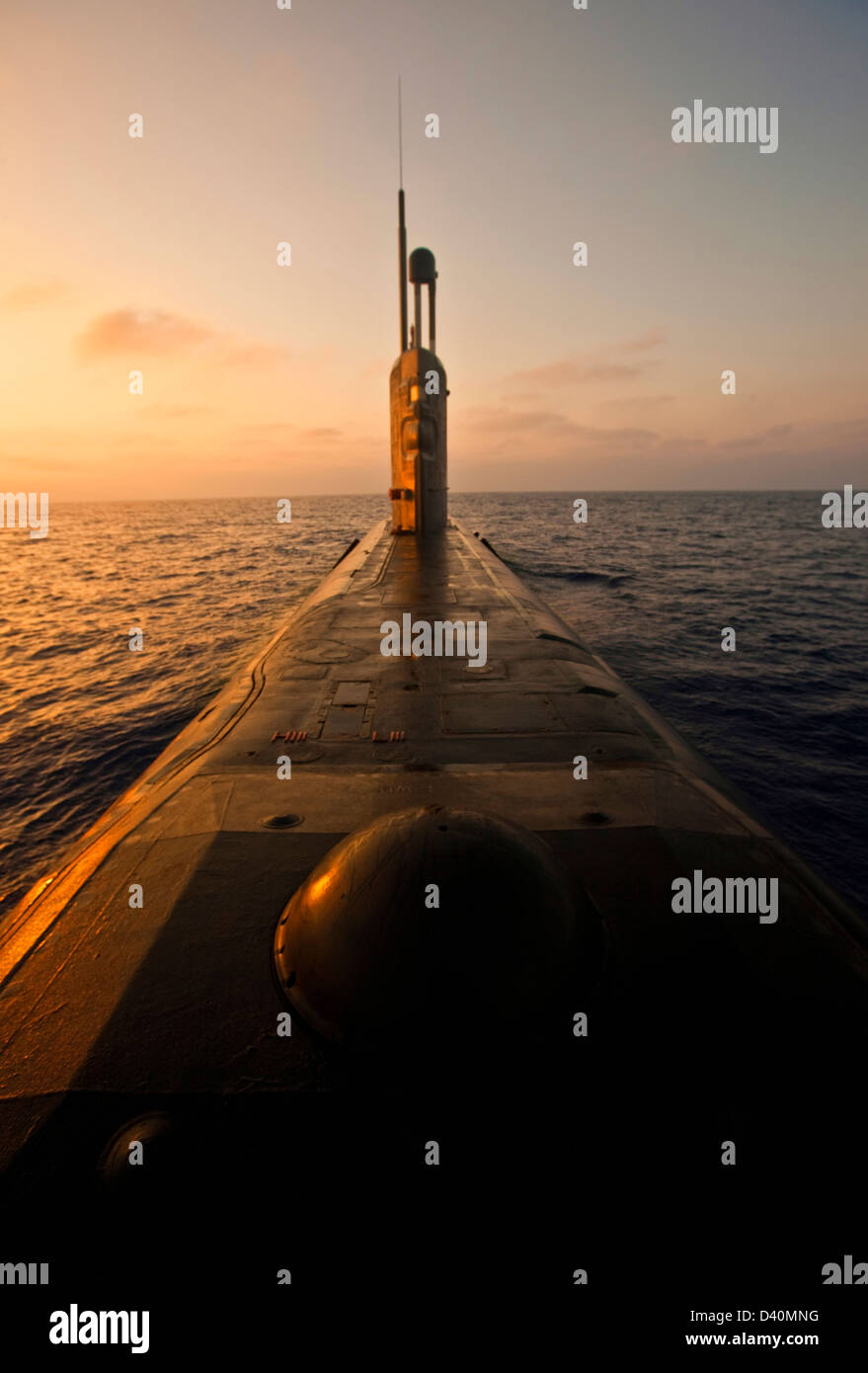 Nukleare u-Boot HMS Talent im Suezkanal, Ägypten Stockfoto