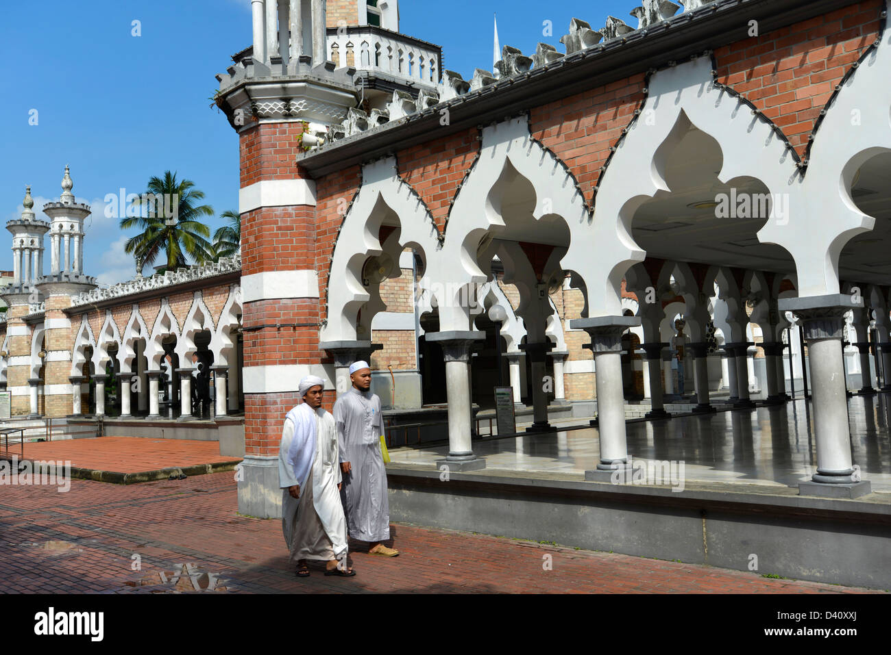 Asien Malaysia Kuala Lumpur Masjid Jamek Moschee Stockfoto
