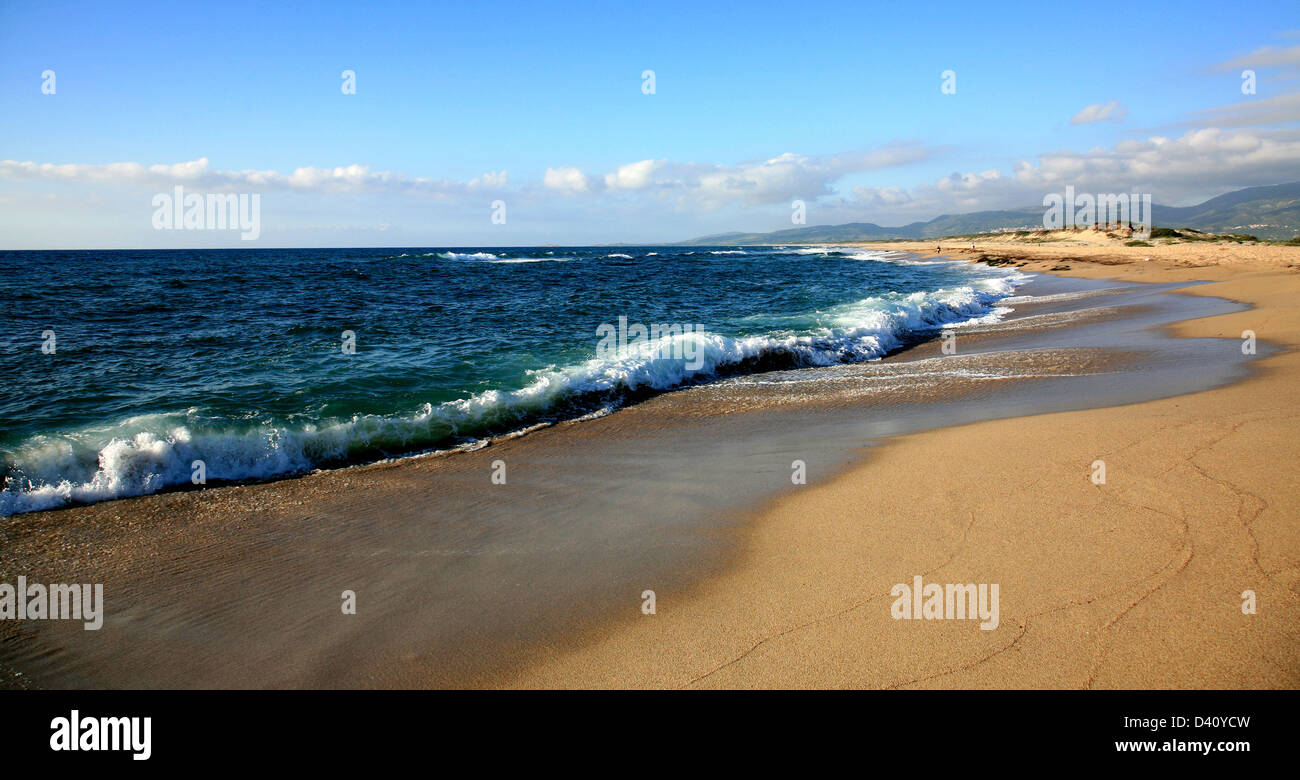 Eines der malerischen Strand in Valledoria, Sardinien, Italien Stockfoto