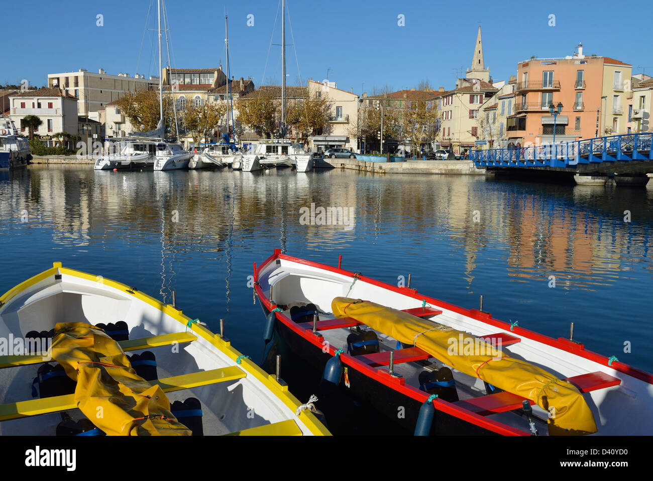 Côte d ' Azur, Frankreich - Stadt und den Hafen Marina in Martigues Stockfoto