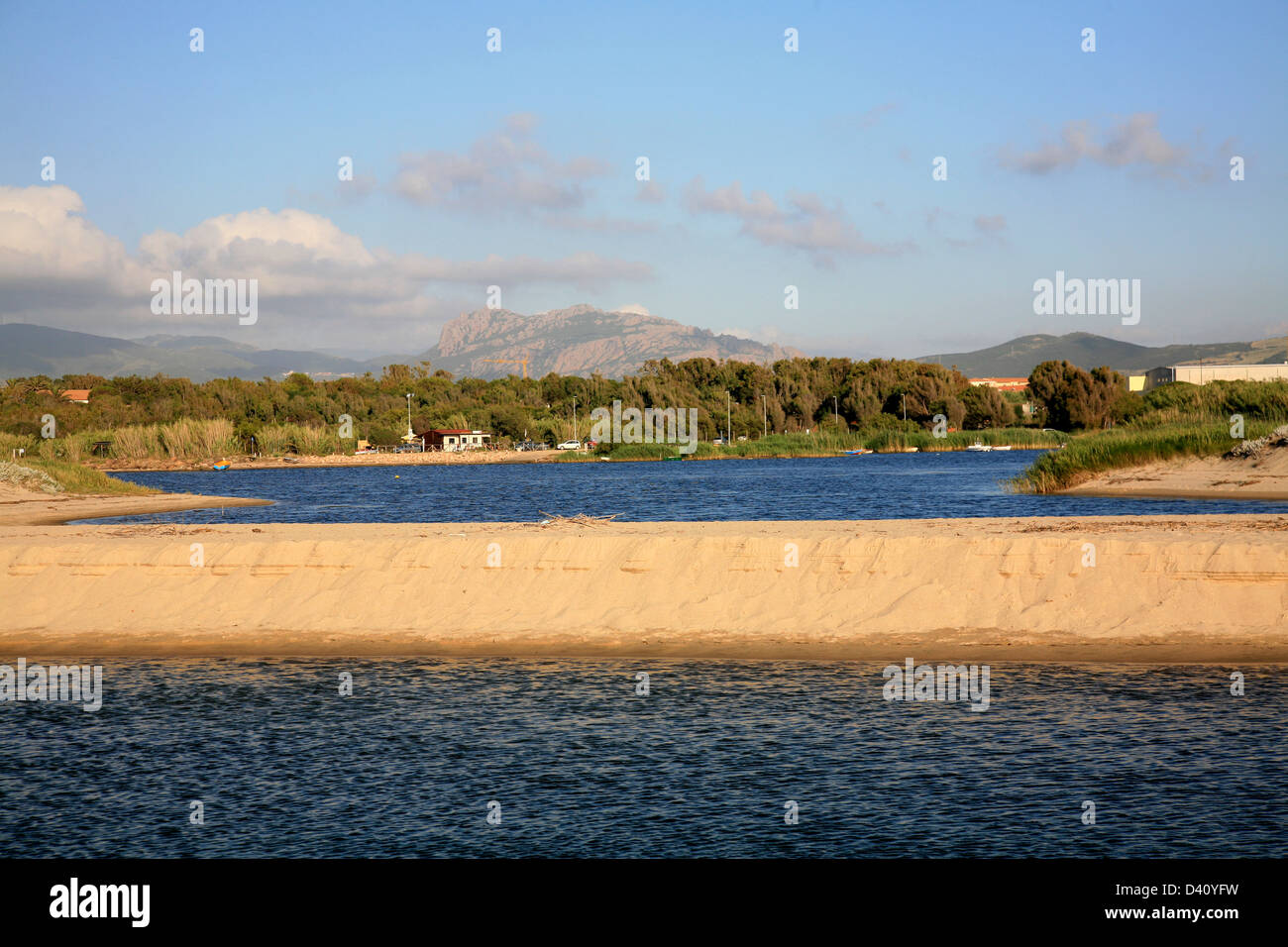Malerischen Strand in Valledoria, Sardinien. Italien. Stockfoto
