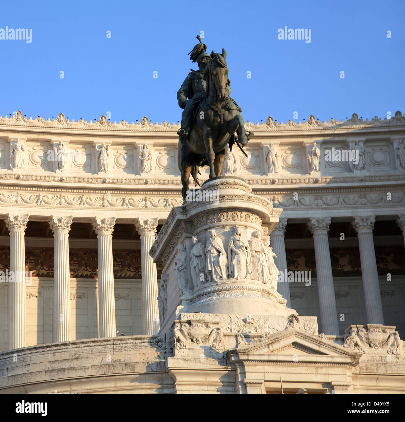 Denkmal für Vittorio Emanuele II auf Venedig Quadrat. Rom, Italien Stockfoto