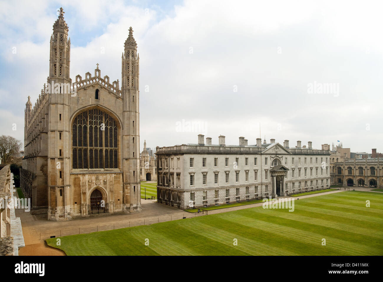 Kings College Chapel und die Gibbs bauen, Kings College, Cambridge University UK Stockfoto