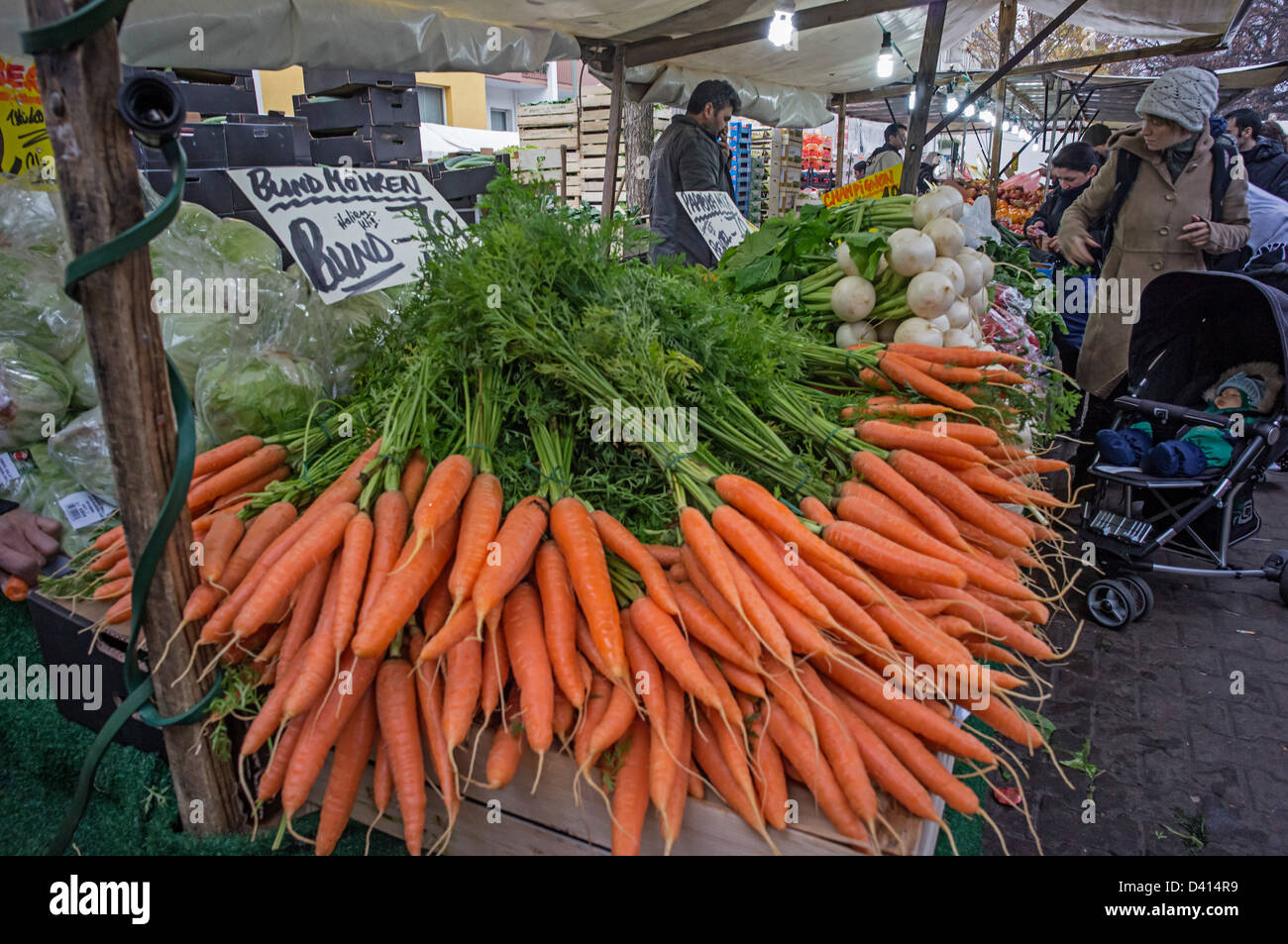 Türkenmarkt am Maybachufer in Berlin-Kreuzberg Stockfoto