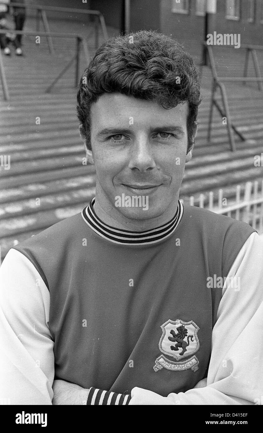 Charlie Aitkin Aston Villa FC Fußballer 1968. Stockfoto