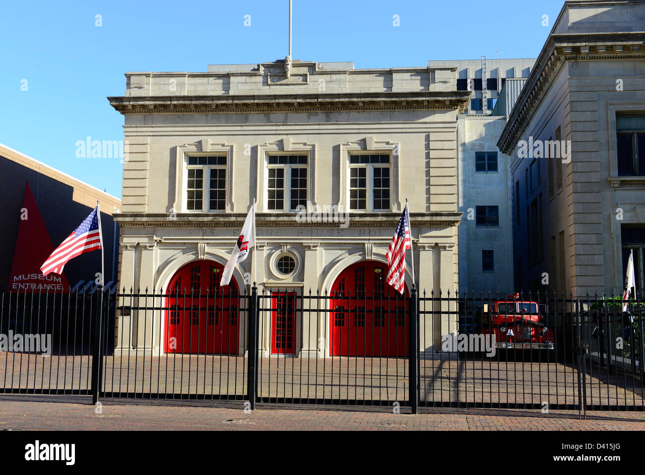 Feuerwehrmuseum Memphis Tennessee TN Stockfoto