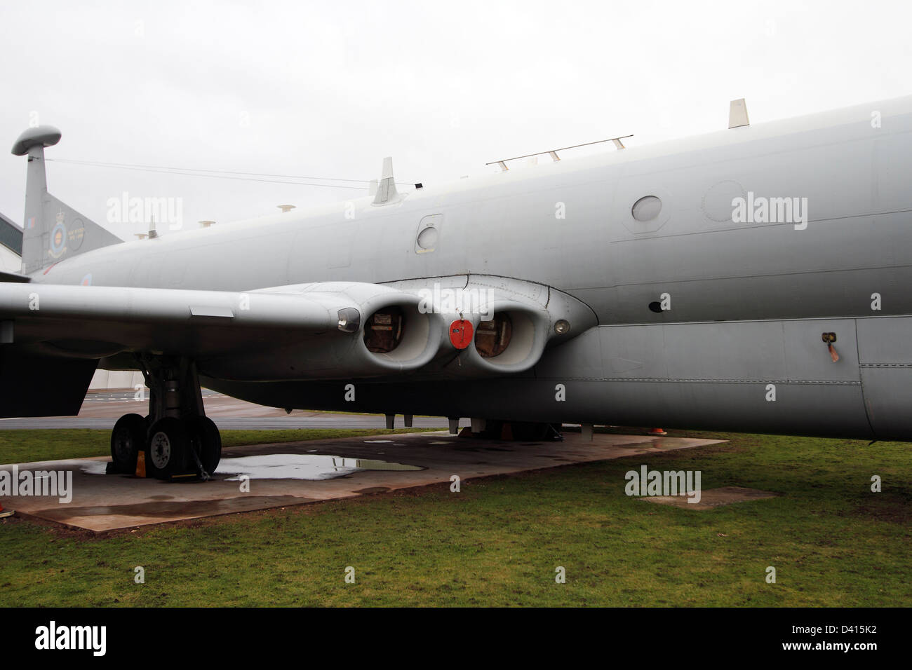 Nimrod r. 1-original-Design war die De Havilland Comet Verkehrsflugzeug. Maritime Patrol Aircraft. Drei wurden modifiziert für elektronische Informationssammlung und angesichts der Bezeichnung r. 1. 1968-2011 Höchstgeschwindigkeit im Dienst 415 km/h Rolls-Royce RB168-20 Mk250 Spey Turbofan Besatzung 29 Stockfoto