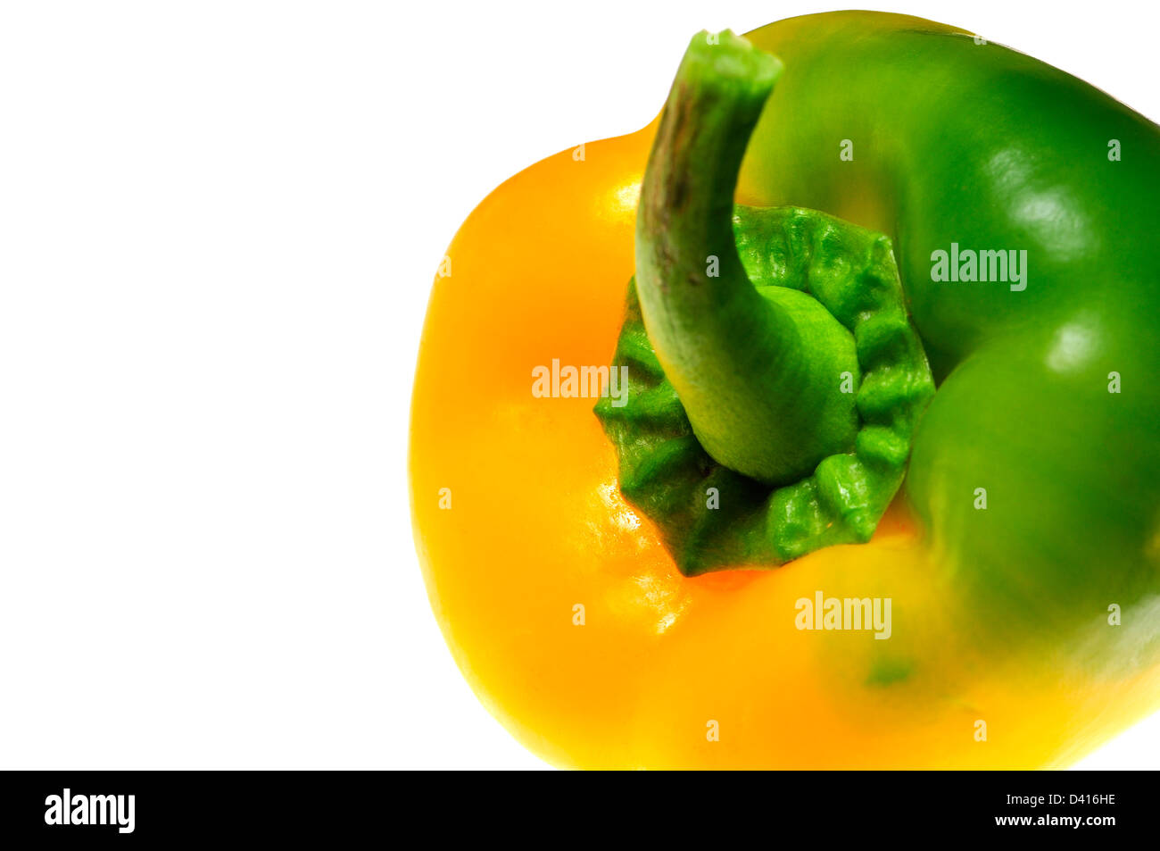 Grün / gelbe Paprika Stockfoto